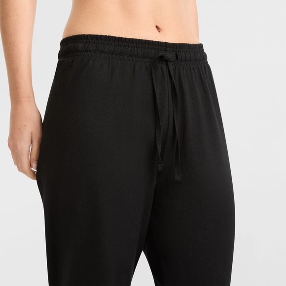Champion Women's Black Lounge Cotton Pants, Standard Fit, Lightweight Size Large - Picture 4 of 8